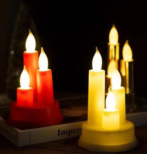 Realistic LED Flameless Candle Set – Warm Glow Home Decor Lights