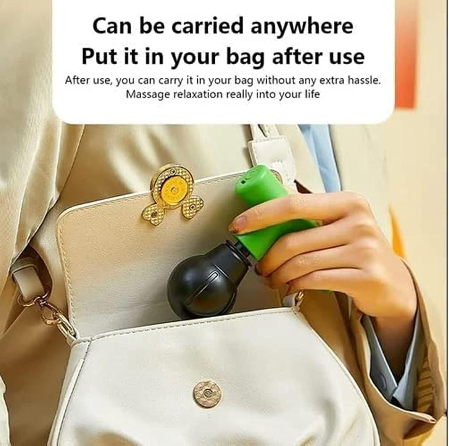 Mini Handheld Deep Tissue Muscle Relaxation Massager – Portable T-Shape Trigger Point Relief Tool