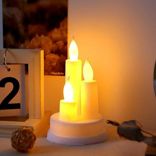 Realistic LED Flameless Candle Set – Warm Glow Home Decor Lights