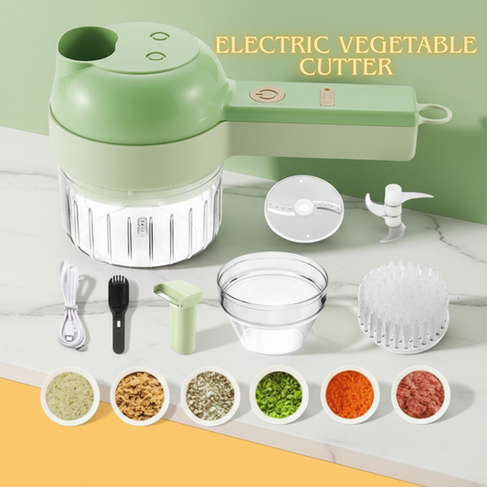 4 in 1 Portable Electric Vegetable Cutter Set